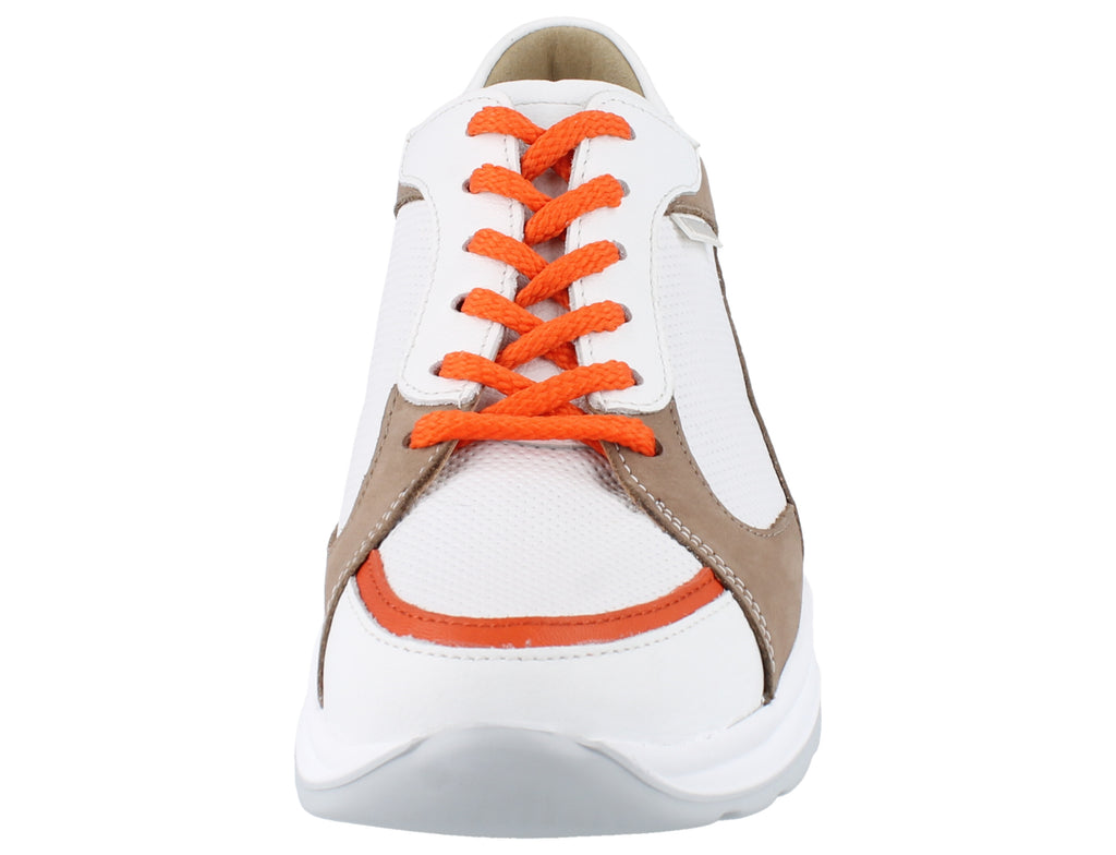 Finn Comfort PICCADILLY 02780-902256 Blanc/Orange/Beige - Dealorys