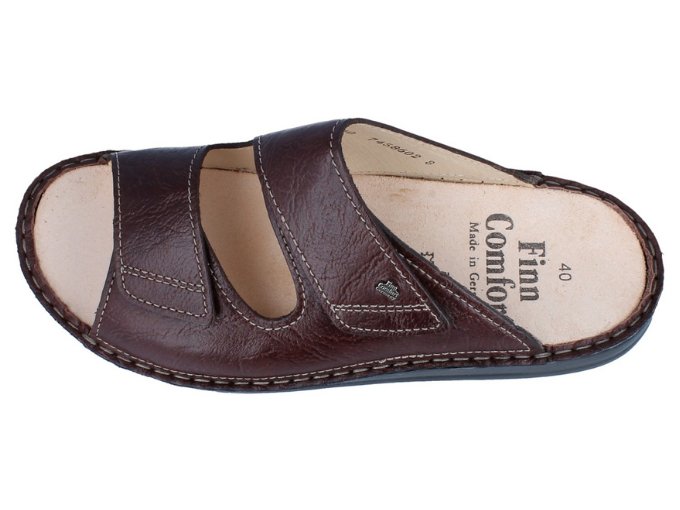 Finn Comfort RIAD 1505-368024 Brun | Sandale Orthopédique avec Semelle Amovible - Dealorys