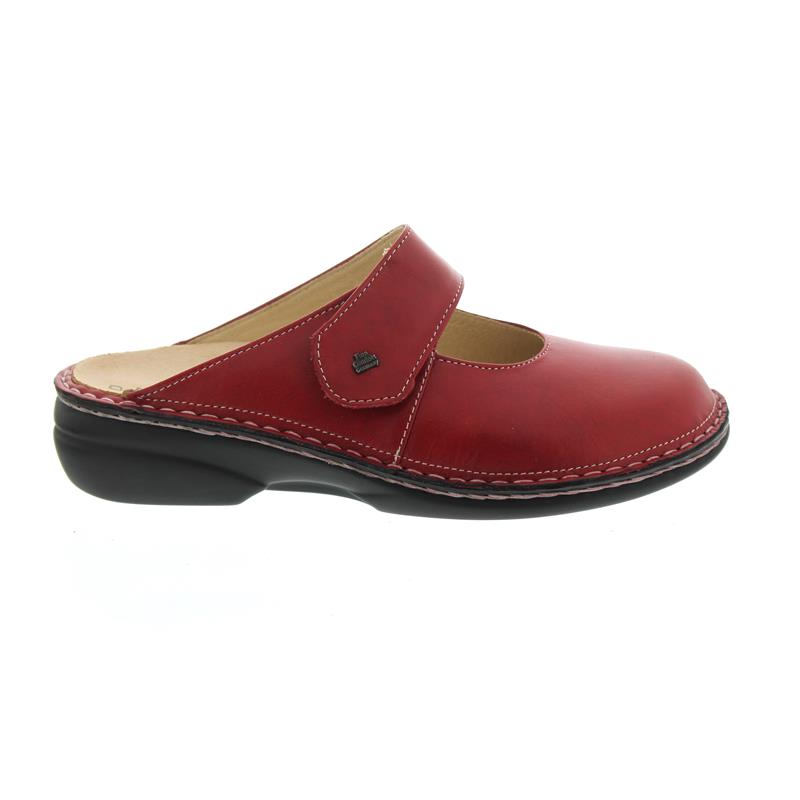 Finn Comfort STANFORD 2552-423147 Rouge | Sabots Orthopédiques avec Semelles Amovibles - Dealorys