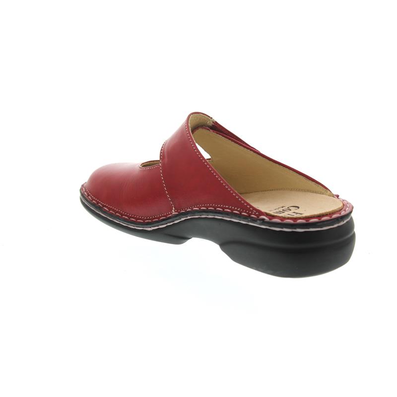 Finn Comfort STANFORD 2552-423147 Rouge | Sabots Orthopédiques avec Semelles Amovibles - Dealorys