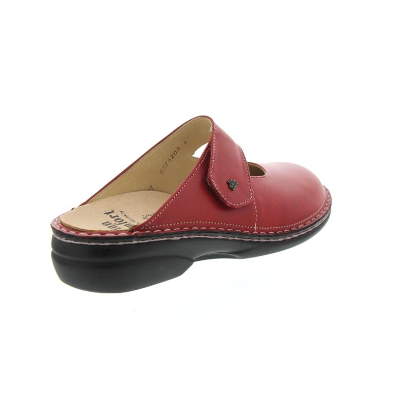 Finn Comfort STANFORD 2552-423147 Rouge | Sabots Orthopédiques avec Semelles Amovibles - Dealorys