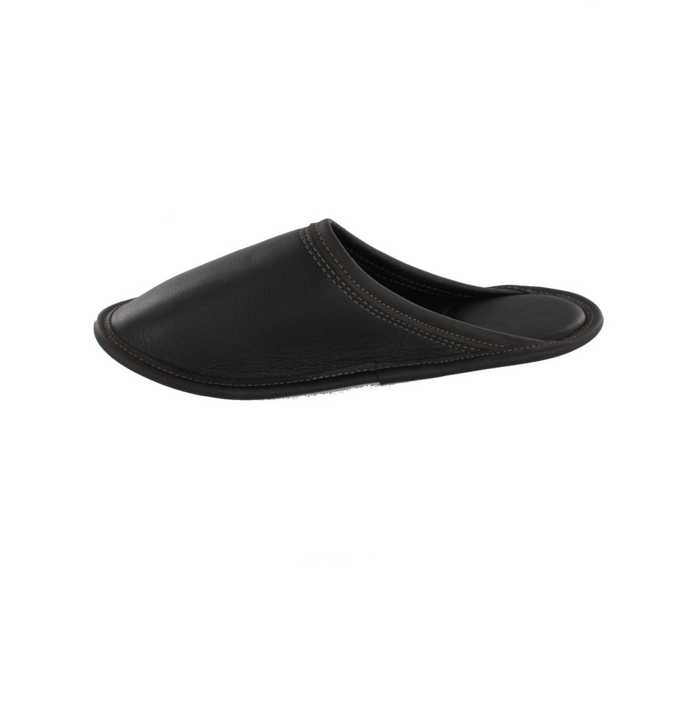 Pantoufles Garneau DE STYLE MULE TOUT CUIR Noir pour Hommes - Dealorys