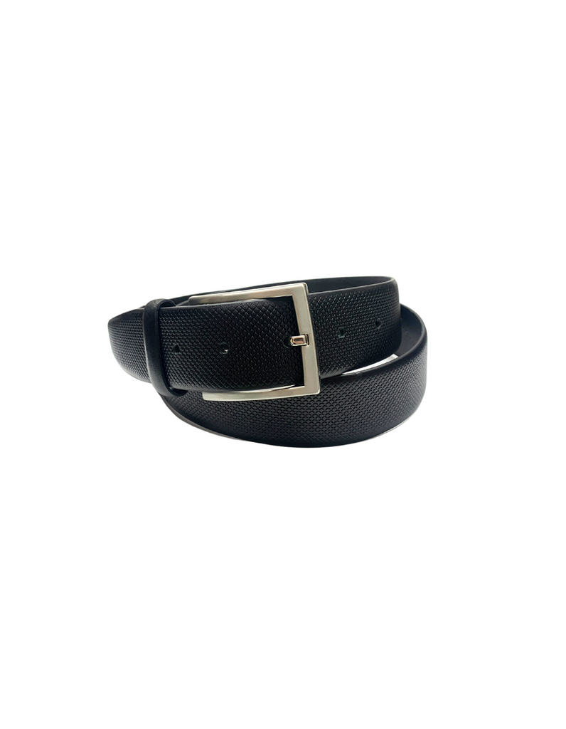 Lindenmann Ceinture en cuir pleine fleur li-392-10 Noir - Dealorys