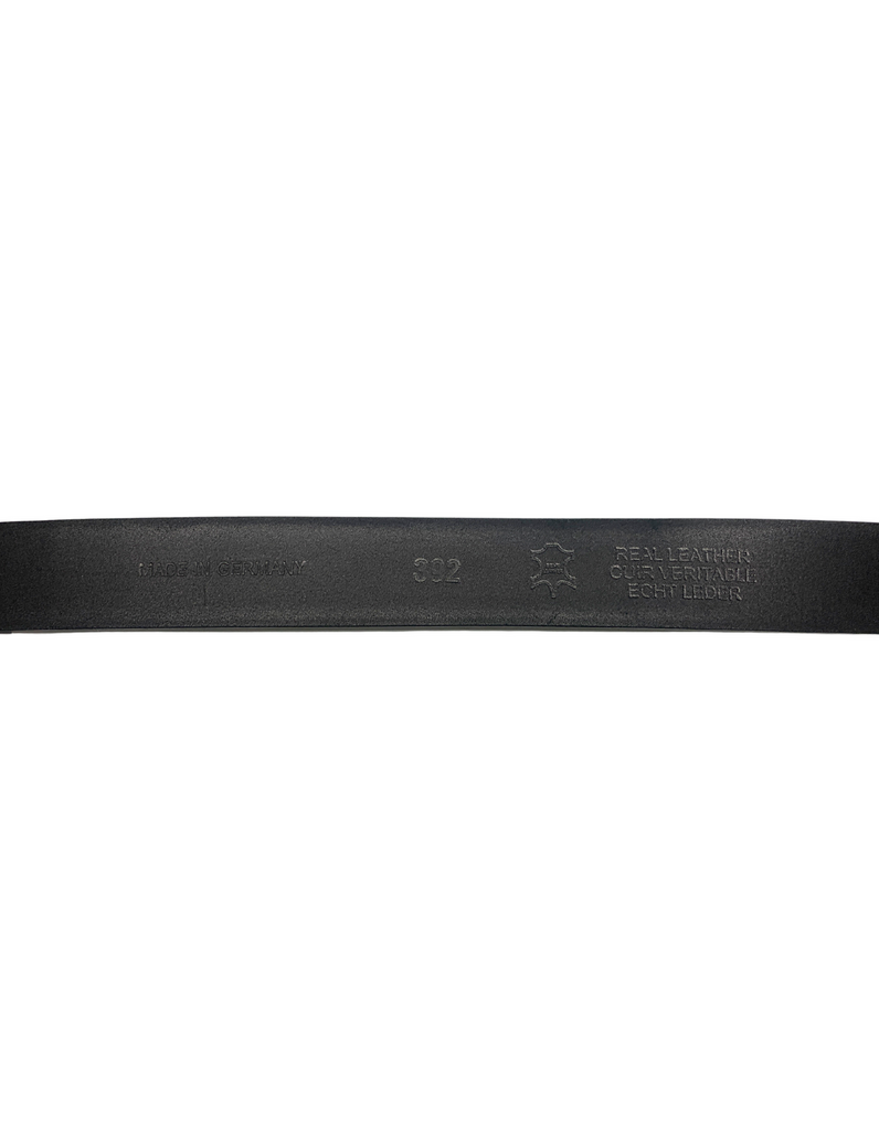 Lindenmann Ceinture en cuir pleine fleur li-392-10 Noir - Dealorys