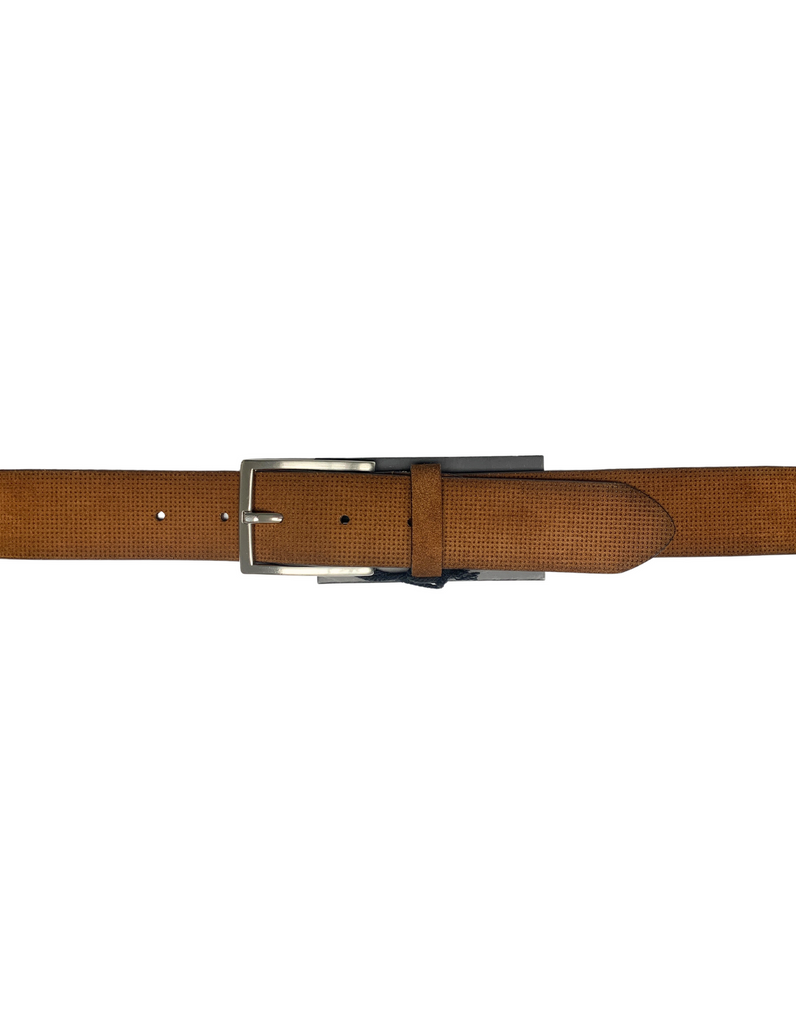 Lindenmann Ceinture en cuir suède li-462-22 Cognac - Dealorys