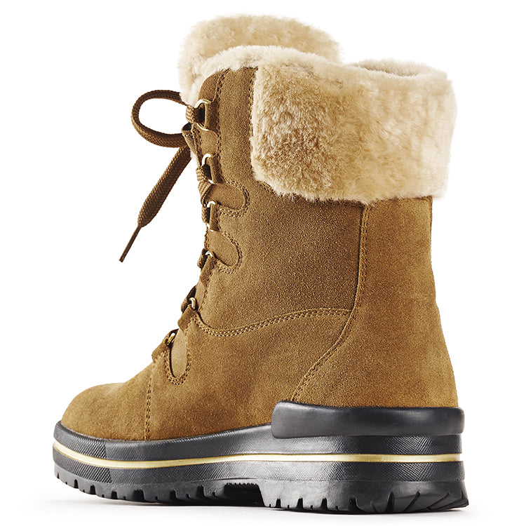 Olang MERIBEL CUOIO BOTTE D'HIVER À CRAMPONS RABATTABLES - Dealorys