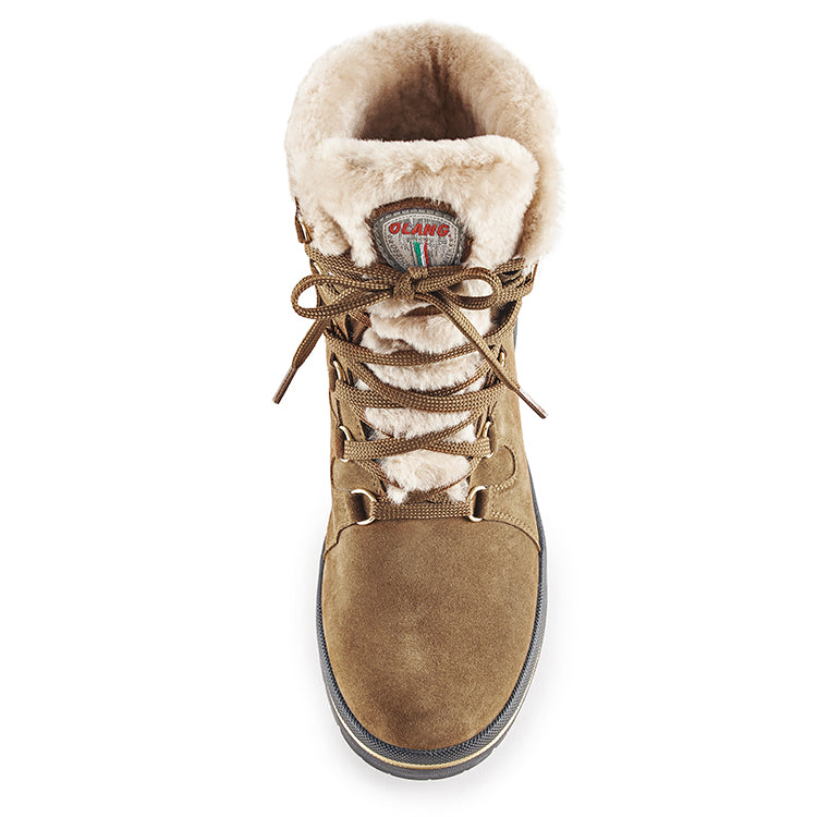 Olang MERIBEL CUOIO BOTTE D'HIVER À CRAMPONS RABATTABLES - Dealorys