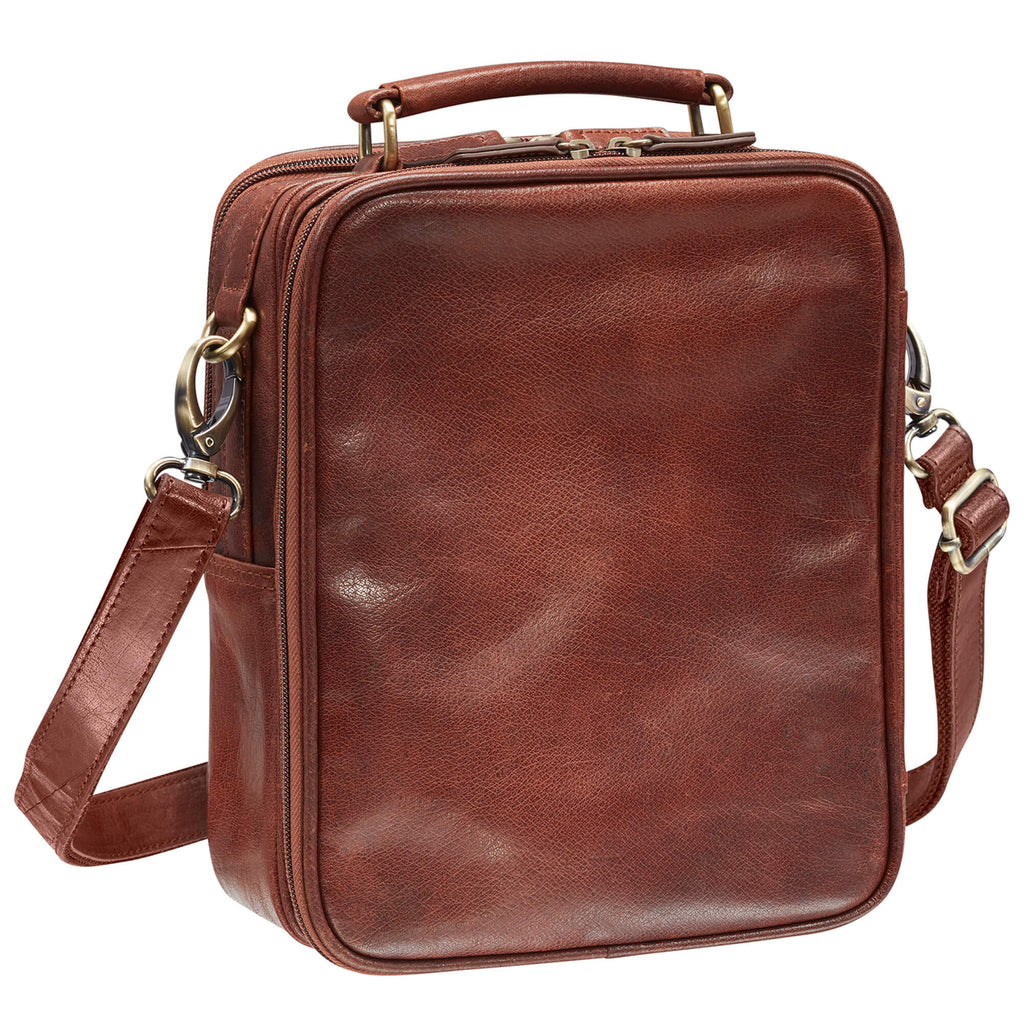 Mancini Grand sac unisexe avec organisateur arrière à glissière 1410-12 | Cuir - Dealorys
