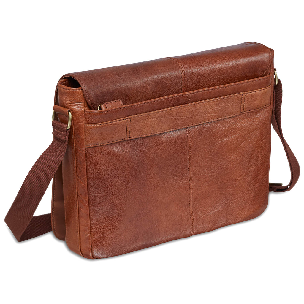 Mancini Sac de messager pour ordinateur portable / tablette 15" 1410-01 | Cuir - Dealorys
