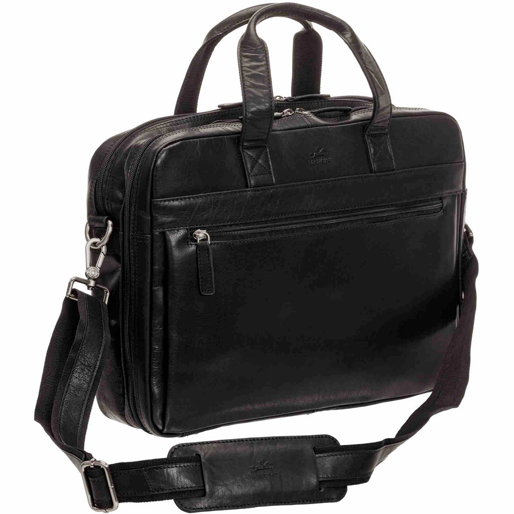Mancini Porte-documents pour portable et tablette à deux compartiments Buffalo 99-54804 | Cuir - Dealorys