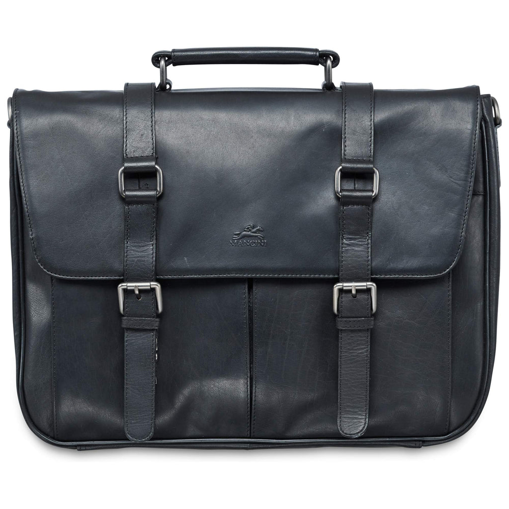 Mancini Porte-document à un compartiment pour portable 15" 99-5464 Noir | Cuir - Dealorys