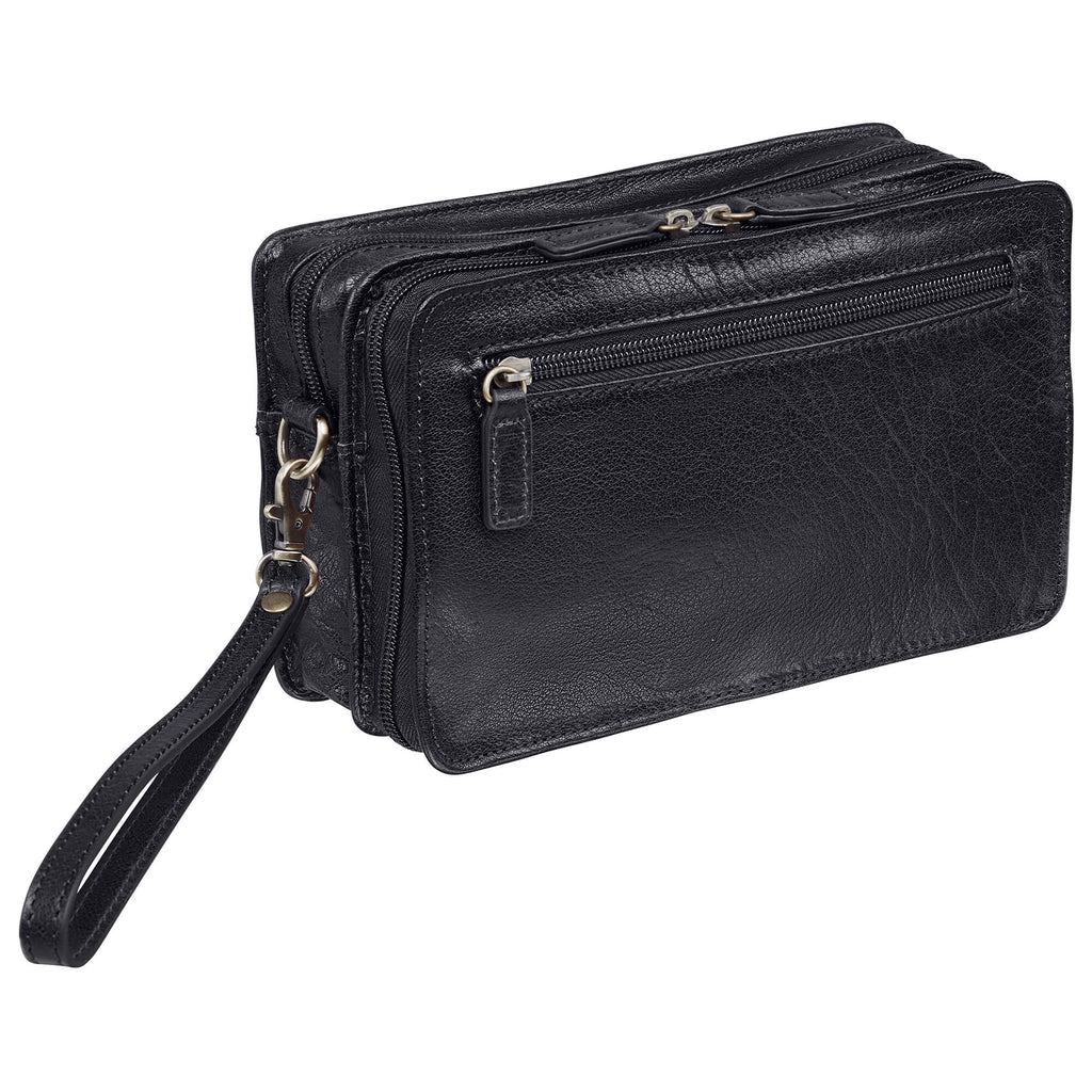 Mancini Sac unisex avec organisateur zippée 1410-09 | Cuir - Dealorys