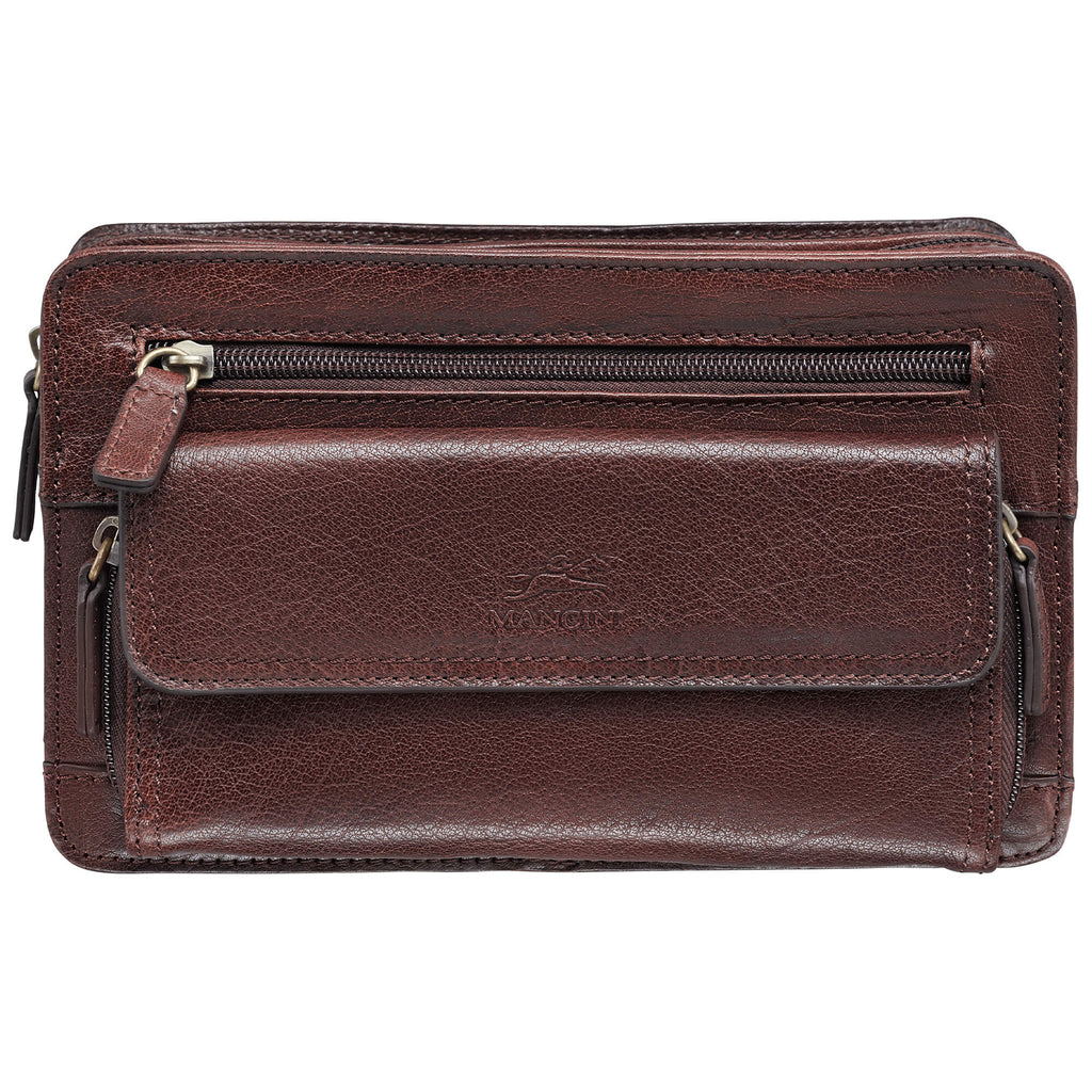 Mancini Sac unisex avec organisateur zippée 1410-09 | Cuir - Dealorys