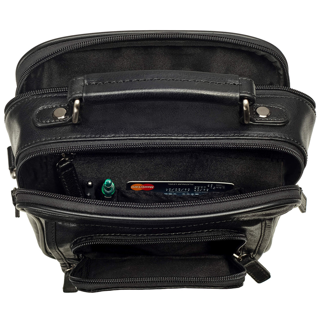Mancini Sac Unisex à Deux Compartiments 1410-11 | Cuir - Dealorys