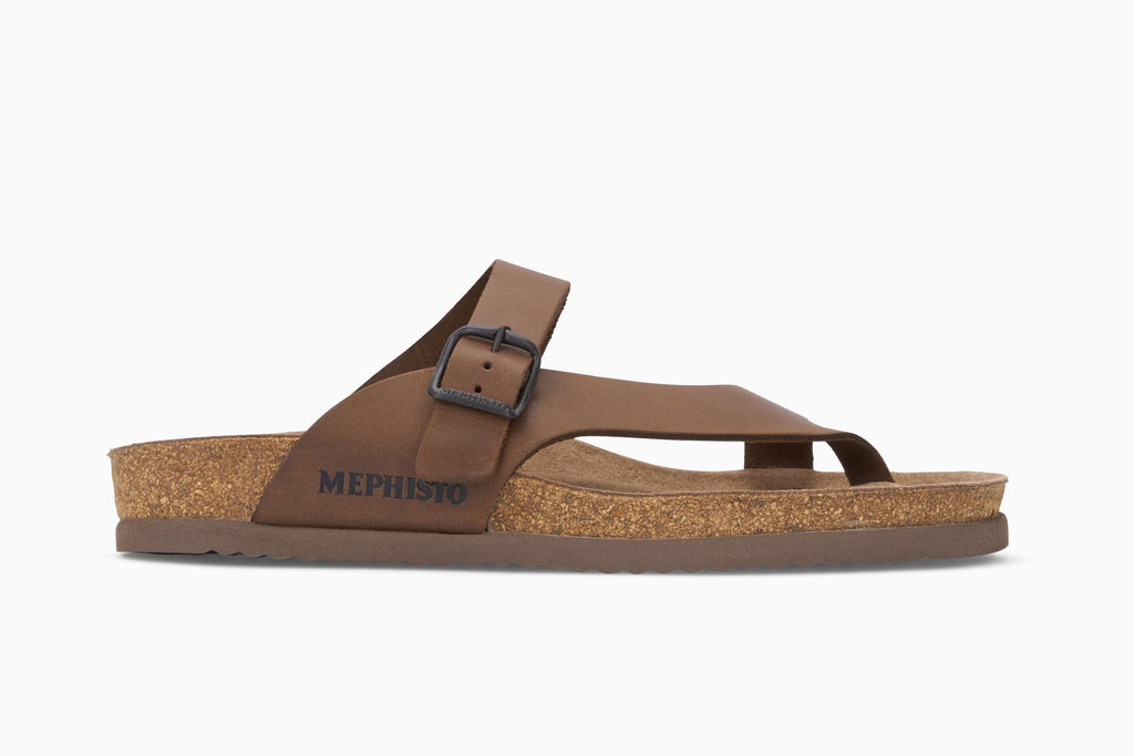 Mephisto NIELS Chestnut 3478 Sandale de marche pour Homme Orthopédique - Dealorys