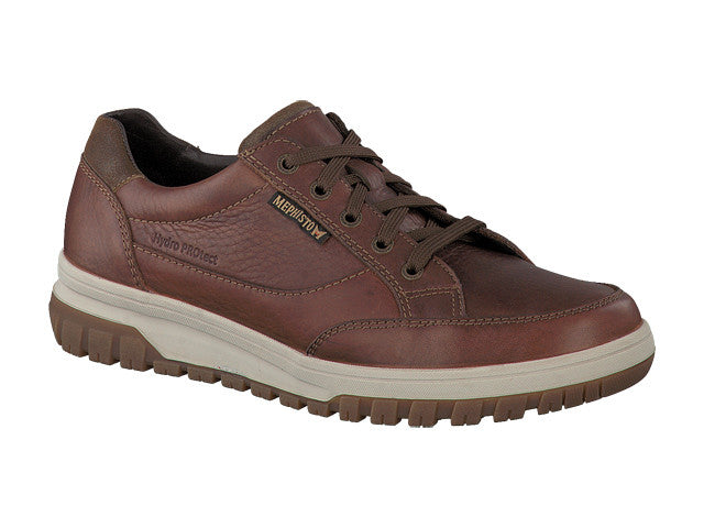Mephisto PACO Noisette Chaussures Confortables à lacets pour hommes avec semelles amovibles - Dealorys