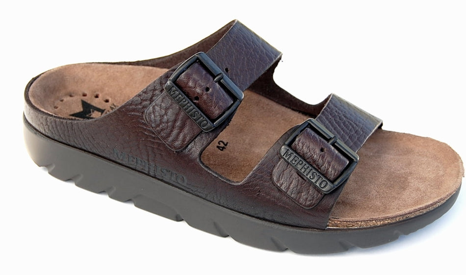 Mephisto ZONDER Brun Foncé Buffalo 4451 Sandale pour Homme Orthopédique de marche - Dealorys