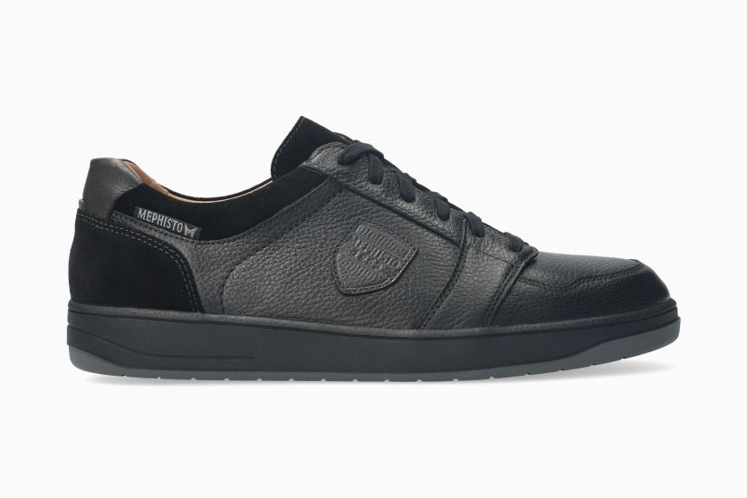 Mephisto Hugh Noir 27400 | Chaussures avec semelles amovibles - Dealorys