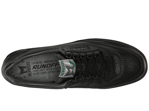 Mephisto MATCH Black Chaussures Confortables à lacets pour hommes avec semelles amovibles - Dealorys