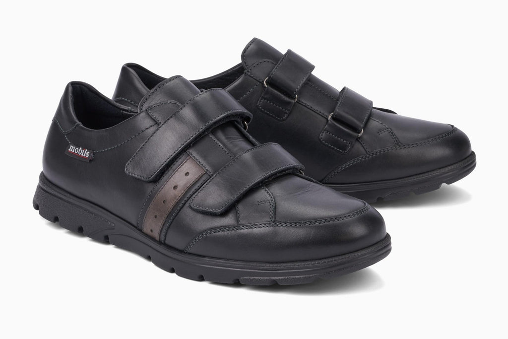 Mephisto Mobils KRISTIAN Noir 2000 Chaussures Confortables pour hommes avec semelles amovibles - Dealorys