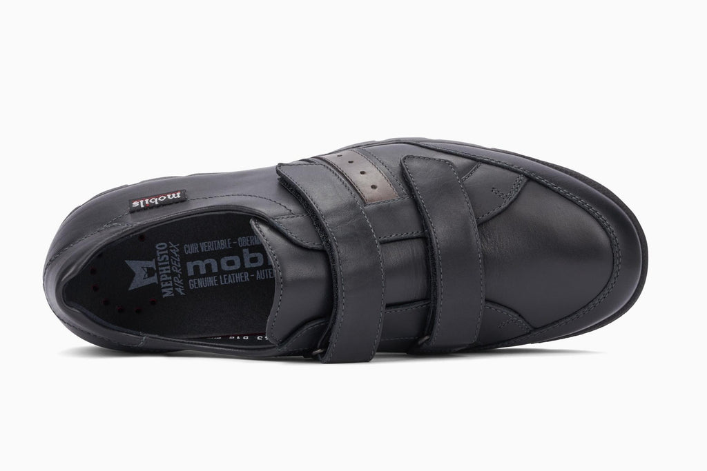 Mephisto Mobils KRISTIAN Noir 2000 Chaussures Confortables pour hommes avec semelles amovibles - Dealorys