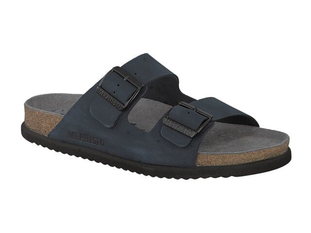 Mephisto NERIO Navy SANDALBUCK 6045 Sandale pour Homme Orthopédique Men Orthopedic Sandals - Dealorys