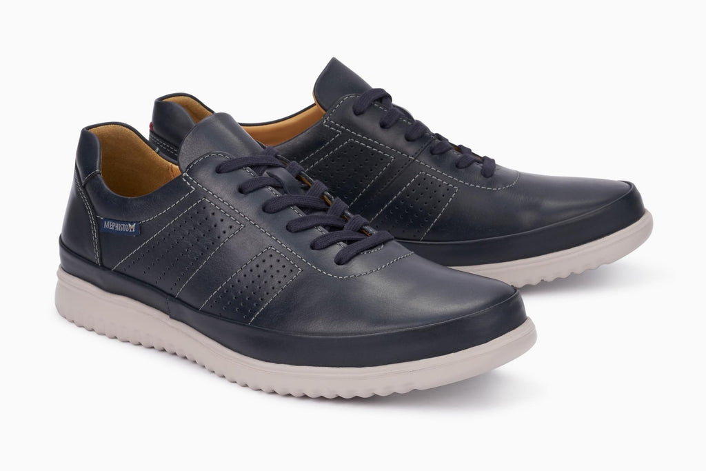 Mephisto TOMY Navy Chaussure ultra-léger pour hommes avec semelles amovibles - Dealorys