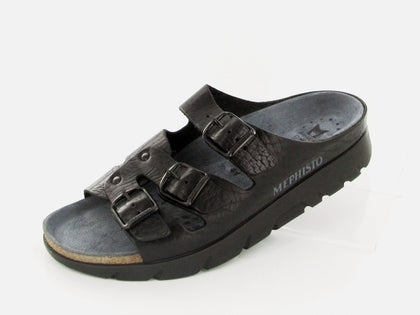 Mephisto ZACH FIT Noir 4400 Sandale de marche Orthopédique unisex - Dealorys