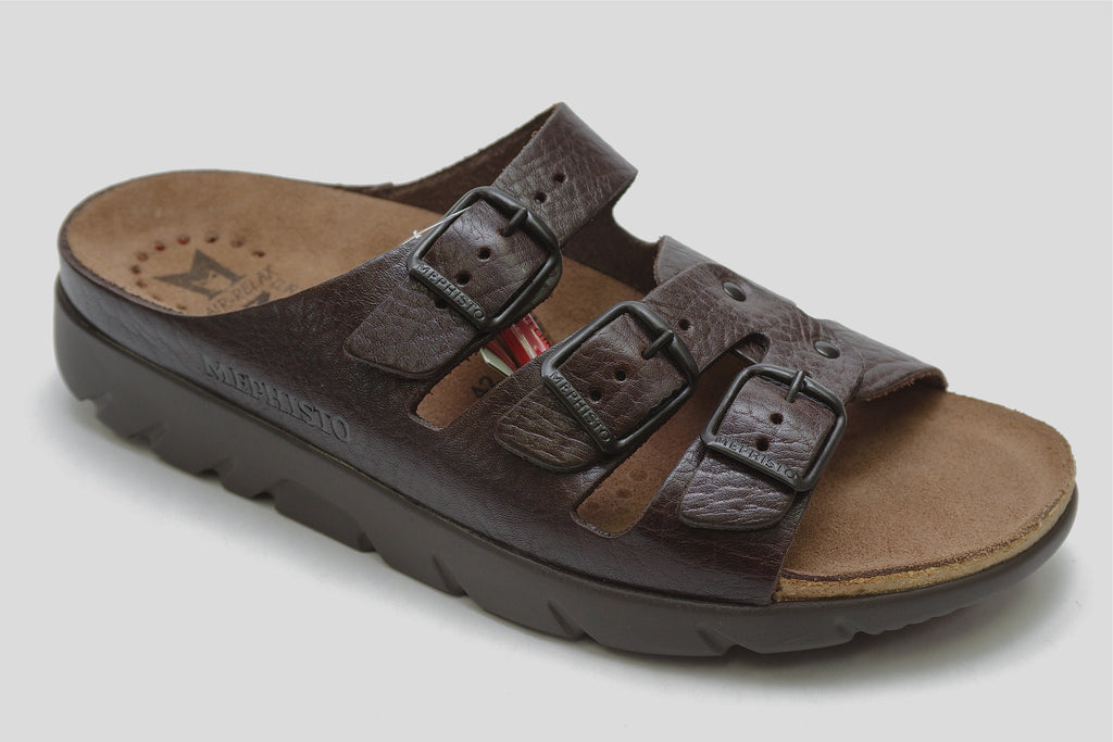 Mephisto ZACH FIT Dark Brown 4451 Sandale unisex Orthopédique - Dealorys