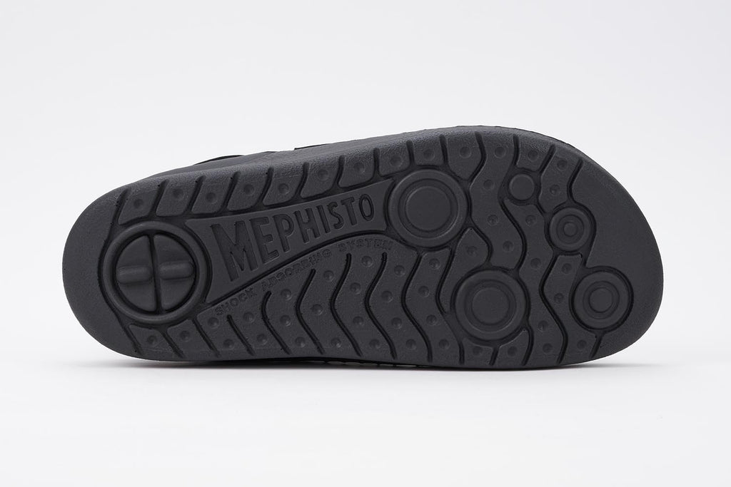 Mobils VALDEN 11900 Black by Mephisto Sandale Confortable pour hommes avec semelles amovibles Large - Dealorys