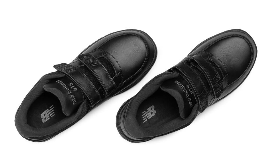 New Balance 813 MW813HBK Black Chaussures de Marche pour Hommes VELCRO avec Semelles Amovibles pour Orthèses Walking Men Shoe VELCRO Removable Footbed for Orthotics - Dealorys