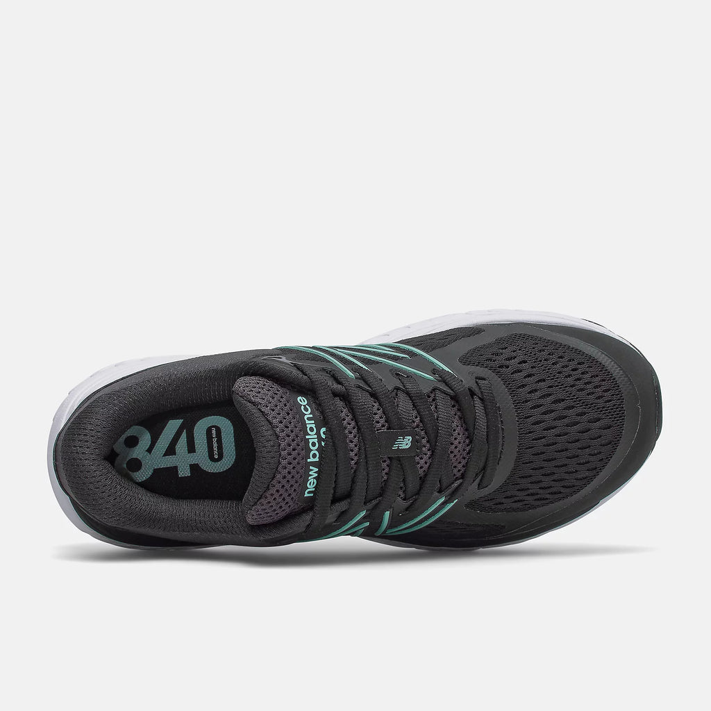 New Balance 840 W840BM5 Noir avec bleu orage | Espadrilles de course pour femmes avec semelles amovibles - Dealorys