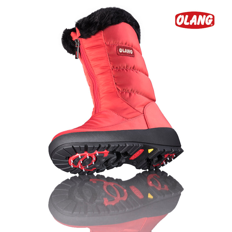 Olang GEMMA ROSSO Botte d'hiver à crampons rabattables pour femmes - Dealorys