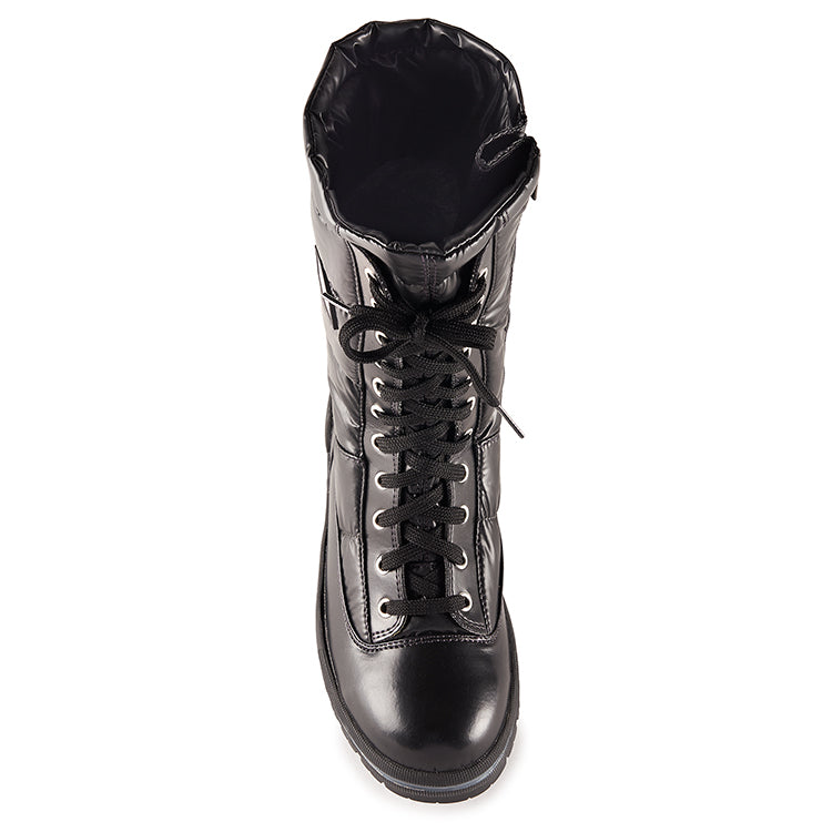 Olang GLAMOUR NERO Botte d'hiver à crampons rabattables pour femmes - Dealorys