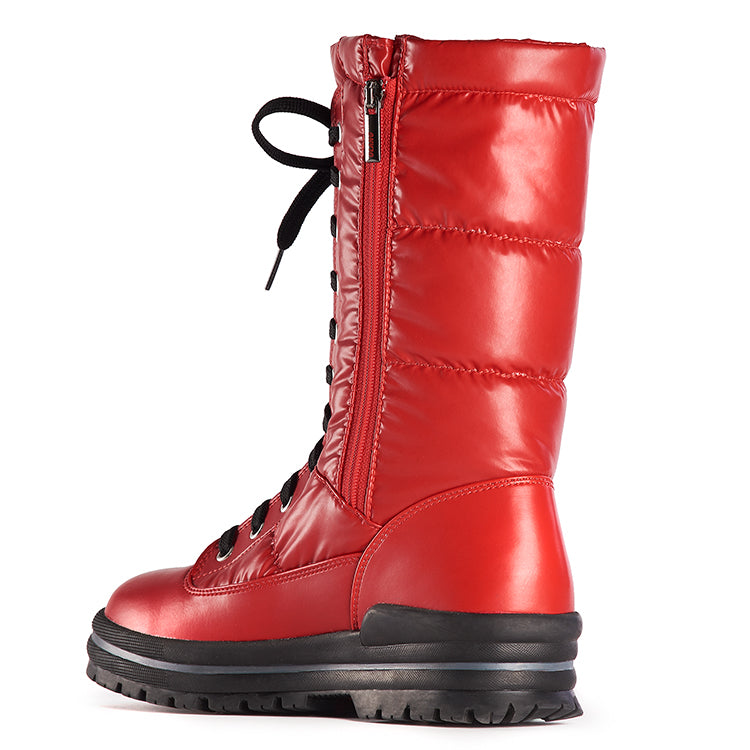 Olang GLAMOUR ROSSO Botte d'hiver à crampons rabattables pour femmes - Dealorys