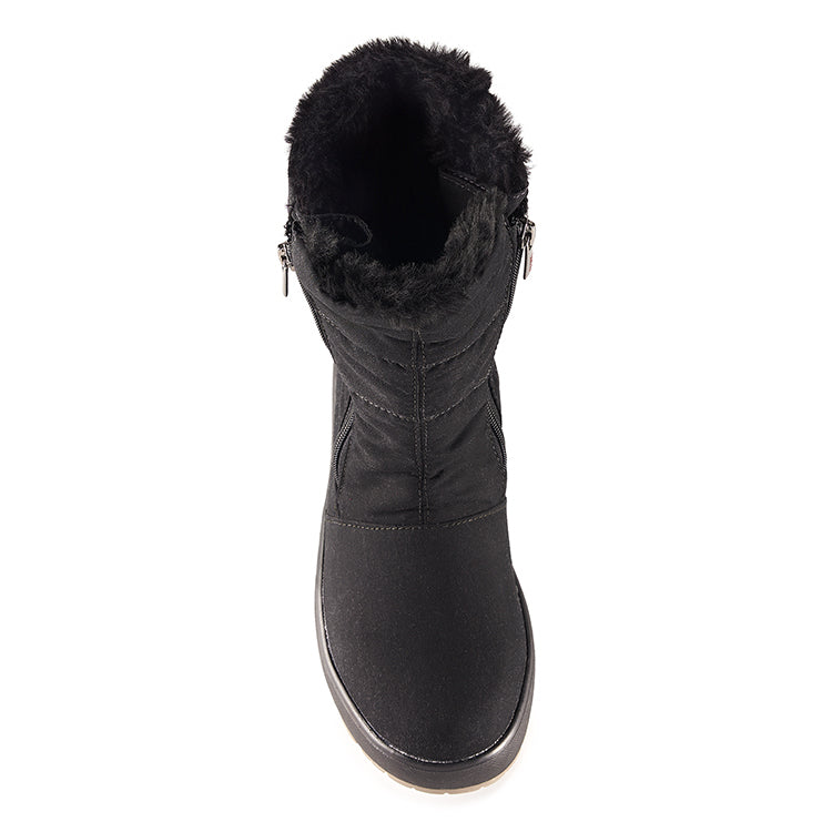 Olang GRACE NERO Botte d'hiver à crampons rabattables pour femmes - Dealorys
