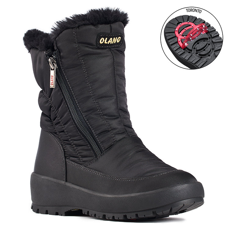 Olang MONICA NERO Botte avec crampon rabattable Femmes - Dealorys
