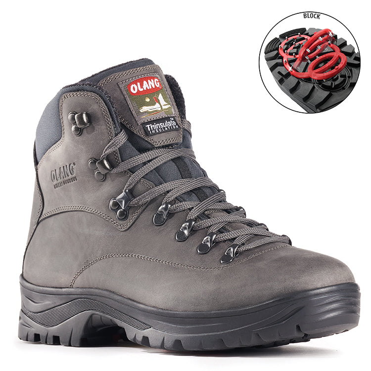 Olang Alabama ANTRACITE Botte avec crampons rabattables pour Homme - Dealorys
