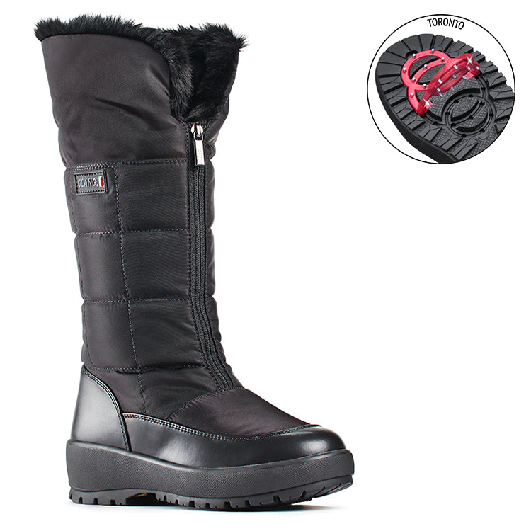 Olang BARBARA NERO Botte d'hiver à crampons rabattables pour femmes - Dealorys