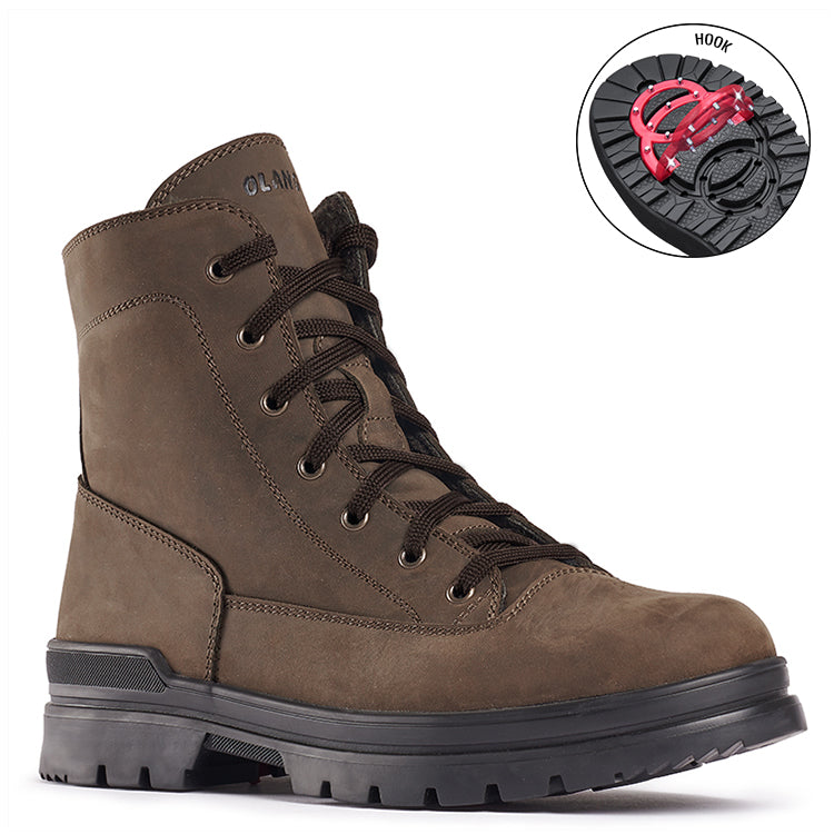 Olang VICK Caffe | Bottes d'hiver à crampons pour hommes - Dealorys