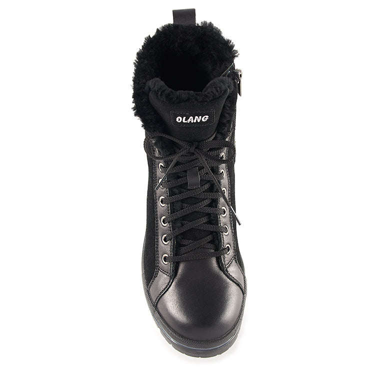 Olang ZAIDE NERO Bottes d'hiver à crampons rabattables pour femmes - Dealorys