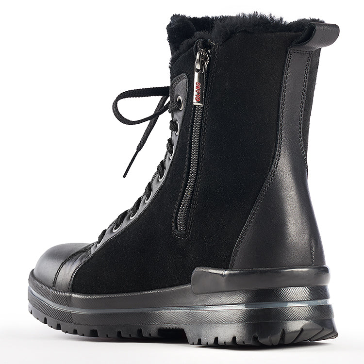 Olang ZAIDE NERO Bottes d'hiver à crampons rabattables pour femmes - Dealorys