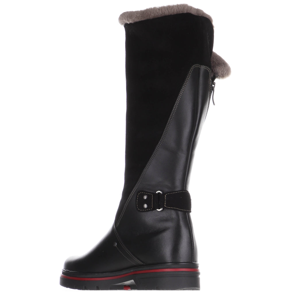 Pajar LONDON S Noir | Bottes d'hiver pour femmes avec crampons Fabriquées au Canada - Dealorys