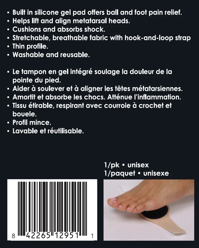 Paradigm Medical - Enveloppe métatarsienne en gel GS1295 - Dealorys