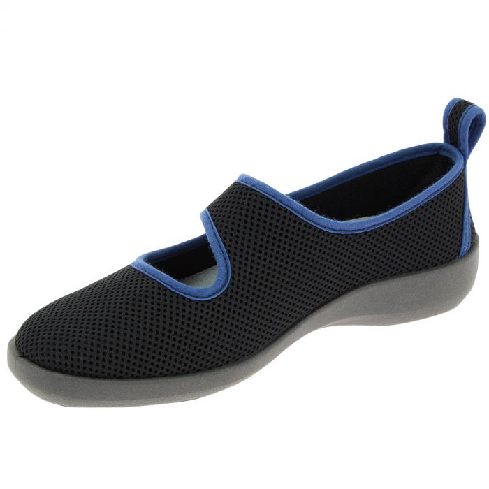 Podowell TARNOS Noir Bleu Chaussures pour pieds Sensibles - Dealorys