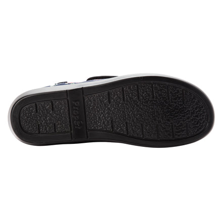 Propét CUSH N FOOT W0206 Fleurs marine | Chaussures pour pieds sensibles avec semelles amovibles - Dealorys