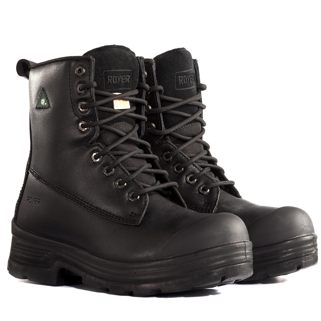 Royer 5002DD Noir Botte de Travail Cap et Semelle en Acier CSA - Dealorys