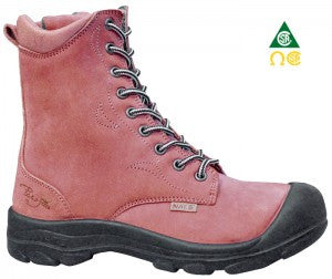 Pilote & Filles S558 ROUGE Bottes de travail 8'' pour Femmes - Dealorys