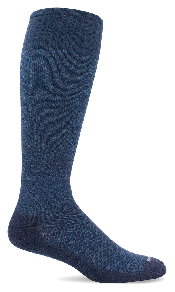 Sockwell SW100M 600 Navy Bas Thérapeutique pour Hommes Compression Graduée Modérée 15-20mmHg - Dealorys