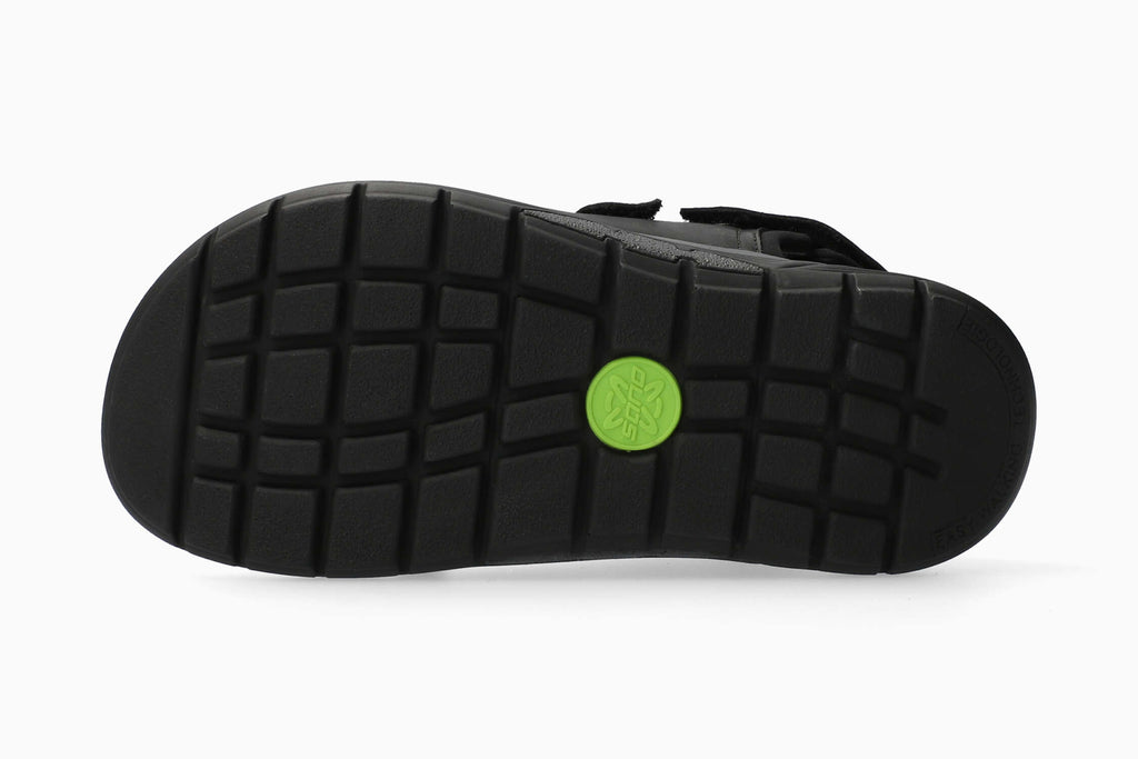 Sano WILFRIED Grizzly Black 100 par Mephisto Sandales Confortables pour hommes avec semelles amovibles berçeau - Dealorys